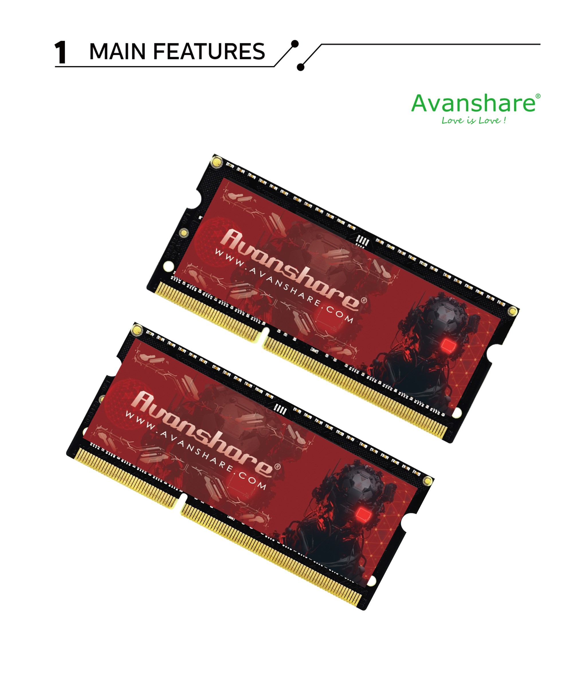 Avanshare Ram Memory DDR5 DDR4 - Ddr5 Laptop Ram review and price